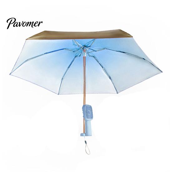 Paraguas Ventilador Cortavientos Protección Solar Ligero Recargable Bloqueo UV Mini Viaje Portátil Impermeable Plegable Lluvia