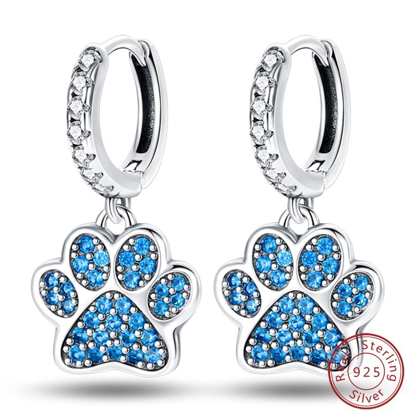 Damen Romantische 925 Silber Schneeflocke Stern Funkelnde Zirkonia Weihnachten Winter Ohrringe Passend für Hochzeitsfeier Exquisiter Schmuck
