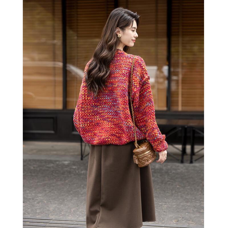 MOKANA Women's Fair Isle Long Sleeve Sweater