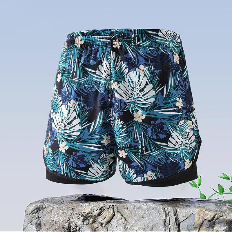 Mens Quick-Dry Swim Trunks Breathable Mesh-Lined Board Shorts Surfing Swimming Beach