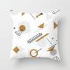 Modern Simple Geometric Abstract Peach Leather Velvet Pillow Case Home Sofa Car Pillow Cushion Cover