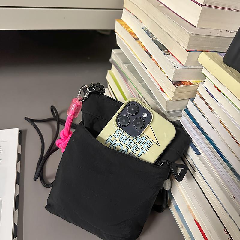 Lightweight Mobile Phone Bag Contrast Shoulder Bag Travel Crossbody Bag