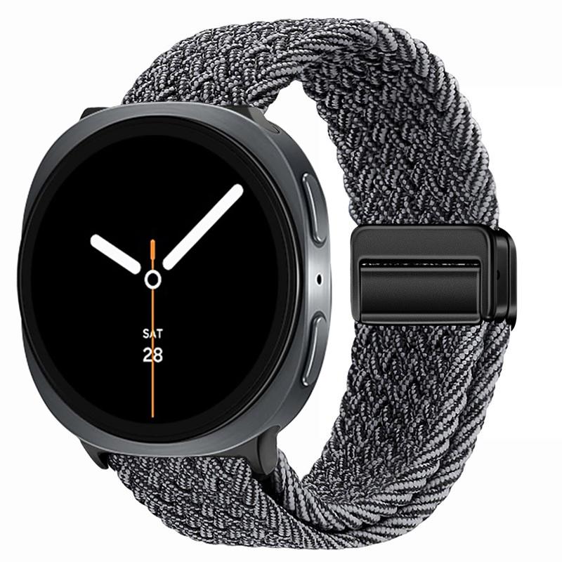 Nylon Braided Solo Loop Strap Suitable for Samsung Galaxy Watch 8 40mm/44mm Magnetic Band For Galaxy Watch 8 Classic Correa