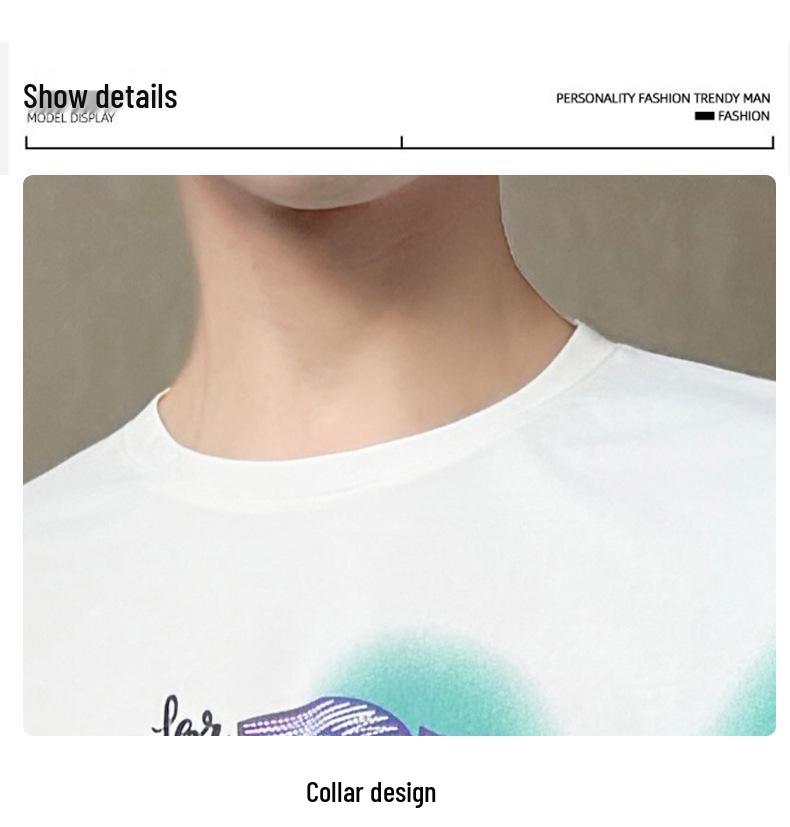 Hong Kong Style Tie-Dye Men's Sportswear Set - Summer 2026 Trendy Short Sleeve & Shorts