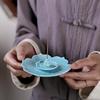 Ceramic Lotus Incense Holder for Sticks, Coils, and Cones - Home & Office Multi-Purpose Burner for Sandalwood and Agarwood Incense.