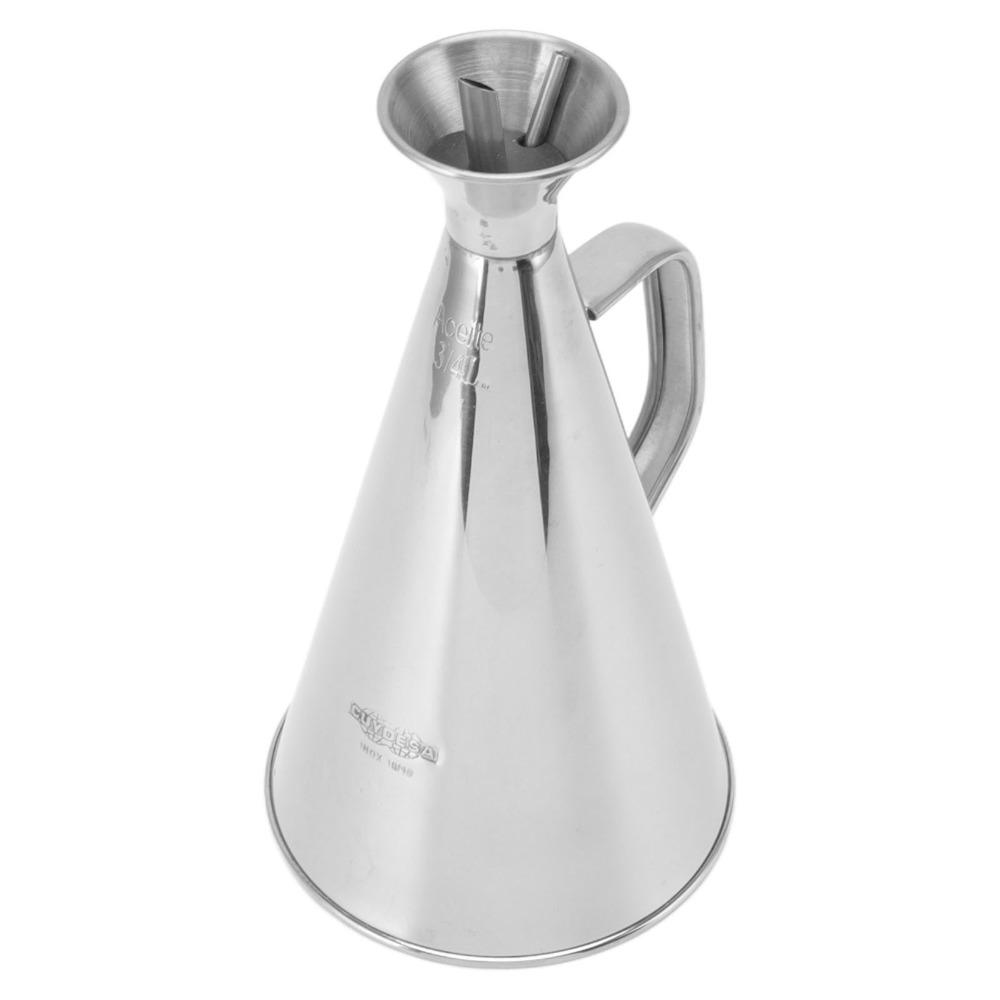 304 Stainless Steel Oil Dispenser Bottle 250ml/500ml/750ml/1000ml Vinegar Cruet Pourer Outdoor BBQ