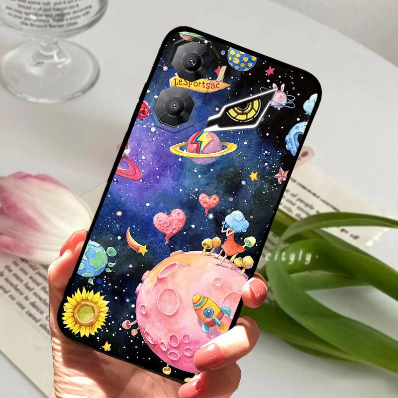 Soft Back Cover For ZTE Nubia Neo 3 5G Z2464N Phone Case Cool Wolf Lion Silicone Black TPU Funda For Nubia Neo3 Protective Shell