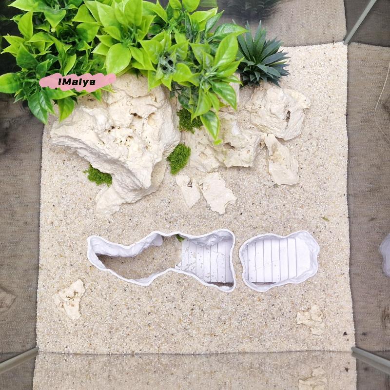 M-3D Printing Fish Tank Underground Cave Shelter Hiding Houses for Fish Shrimp Reptile Aquatic Tunnel Landscaping Aquarium