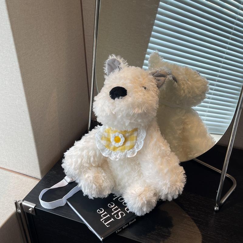 

Симпатична плюшева маленька жіноча сумка 2024, нова лялькова сумка з мультфільмом, осінь і зима, універсальна сумка через плече жовтий