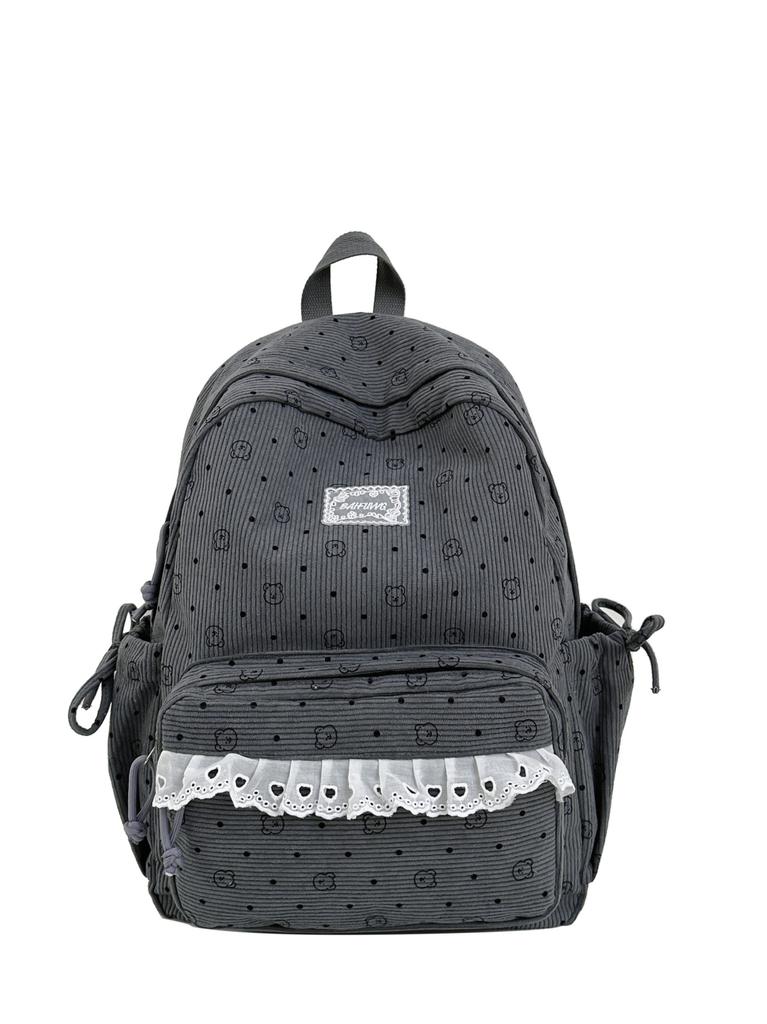 Schoolbag Korean version large-capacity backpack new fresh and sweet girl schoolbag female ins Japanese college style niche backpack
