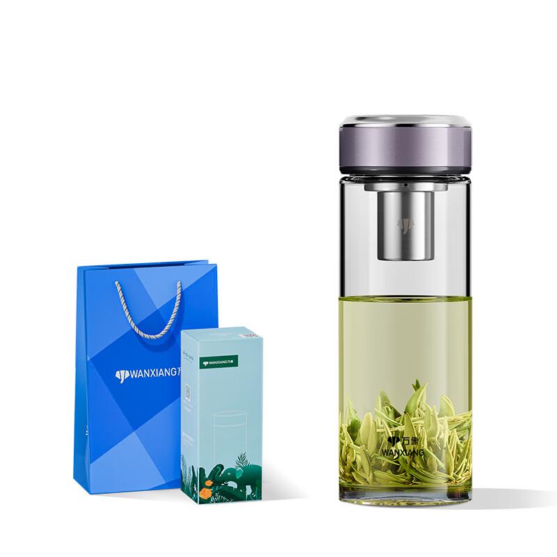 Wanxiang Portable High Borosilicate Glass Tea & Water Bottle