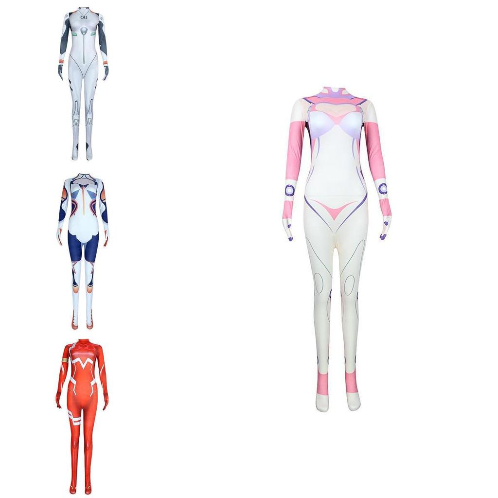 Halloween Cosplay Bodysuit With New Century Evangelion Asuka For Anime And Game Character Dressing