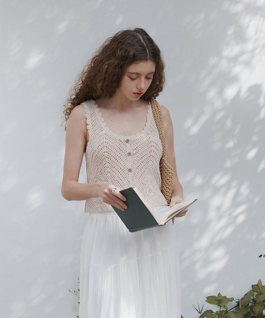 Jyudiaenpol Airy Tiered Long Skirt