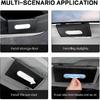 Car Tissue Holder, Leather Tissue Holder For Car Sun Visor, Rectangular Auto Sun Visor Napkin Holder Mask Dispenser, Universal Vehicle Tissue Box Sun