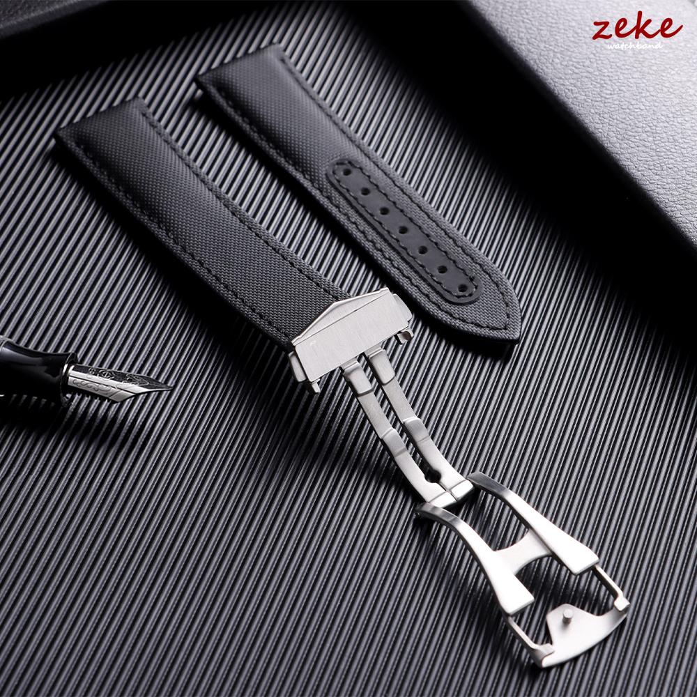 20mm 22mm Nylon Watch Strap for Omega Waterproof Sailcloth Leather Watch Band for Men Women Folding Buckle Bracelets Accessories