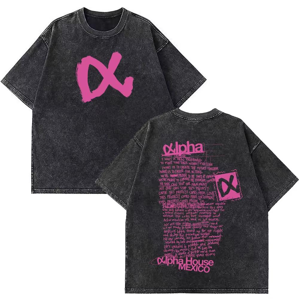 

Singer Aitana Ocana Fashion Graphic T Shirts Men Women Oversized Cotton Aesthetic Short Sleeve High Quality Loose Washed T Shirt M