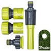 4-Piece Sprinkler Set for 3/4" Hose Quick Connectors Straight Sprinkler