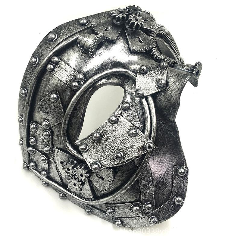 Handmade Halloween Steampunk Masquerade Party Half Face Mask Antique Opera Stage Mardi Gras Dress Up
