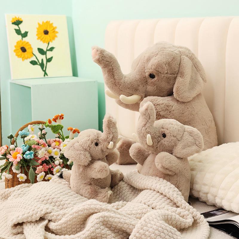 Soft Elephant Plush Toy - Adorable Baby Doll Gift for Birthdays