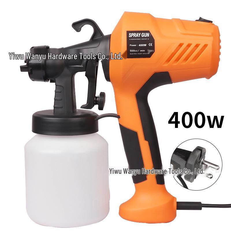 400W Portable Electric Paint Spray Gun – High-Pressure for Latex, European & US Compatible