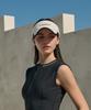 KANDINI Cream (Dark Navy) Signature Color Block Visor Hat