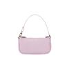 By Far Mini Rachel Series Leather Crocodile Pattern Chain Baguette Bag Women Shoulder Bag Pink 20CRMIRAPIDSMA