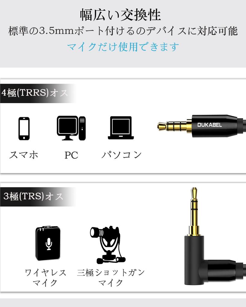 DuKabel TRRS to TRS Mic Adapter 3.5mm DK-TRRS1