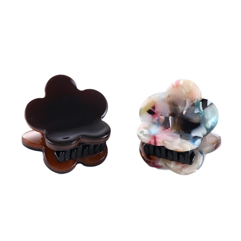 Checkerboard Korean Style Barrette Women Hair Accessories Flower Hairpin Flower Hair Catch Clip