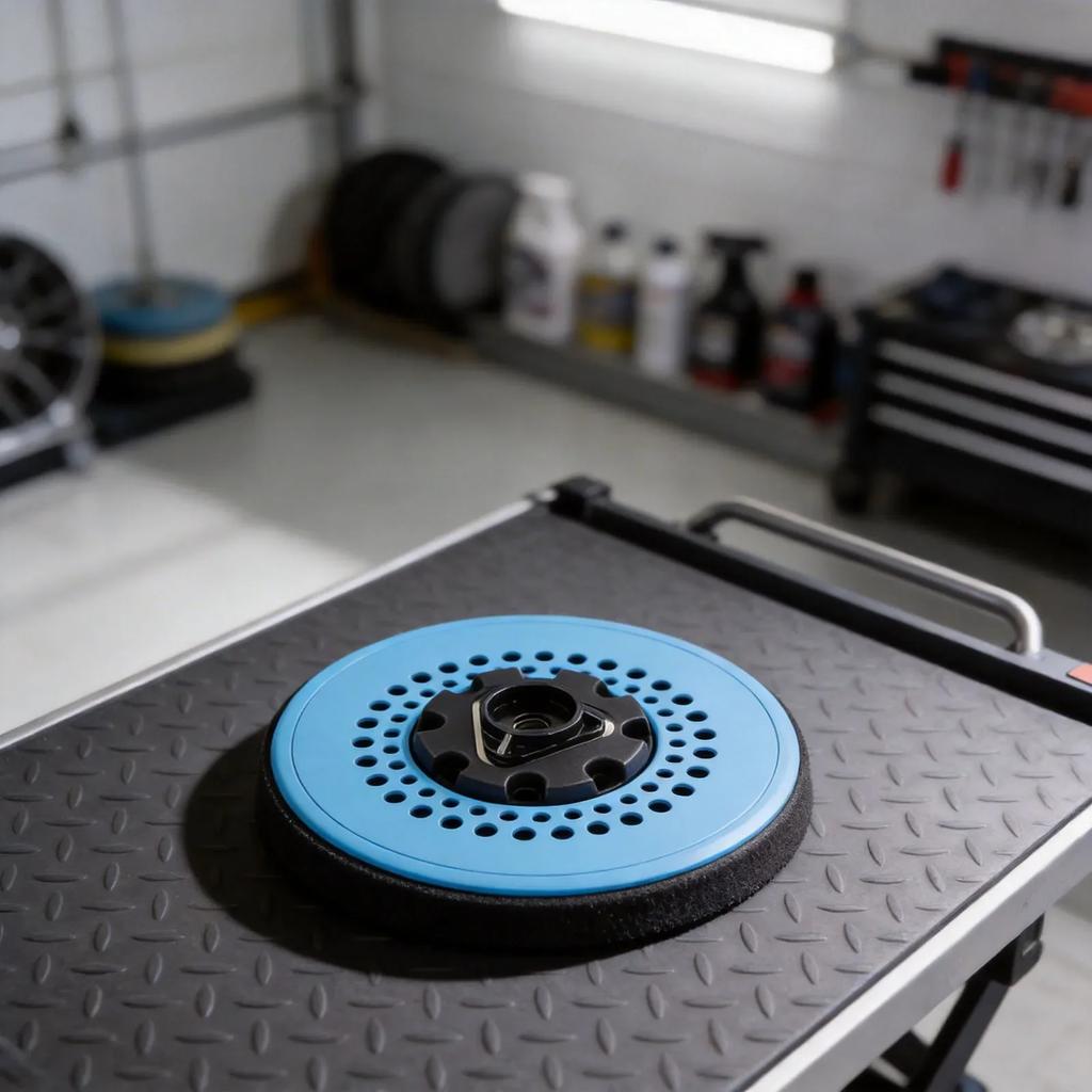 49 Holes Sanding Pad For Orbital Cooling Channels Hand Tool Set 49 Holes 5 Inch PU Material Pressure Resistance