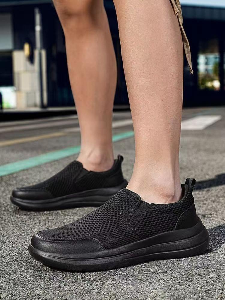 Fashion Male Shoe Slip-on Korean Style Breathable Running Sneakers Mesh Fashion 2025 In Promotion Without Leather New Men's Casual Shoes
