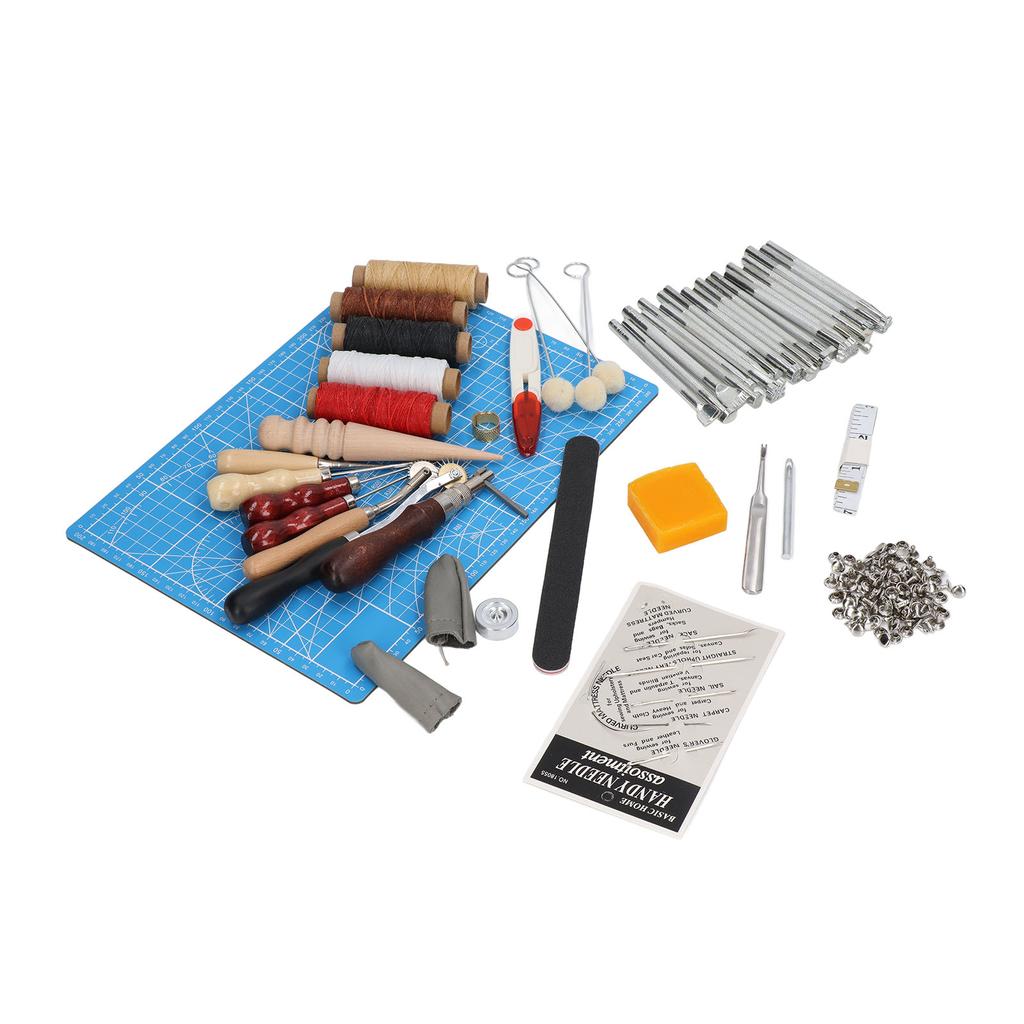 Leather Craft Tools All In One Hand Made DIY Leather Goods Maker Sets Leather Craft Working Sewing