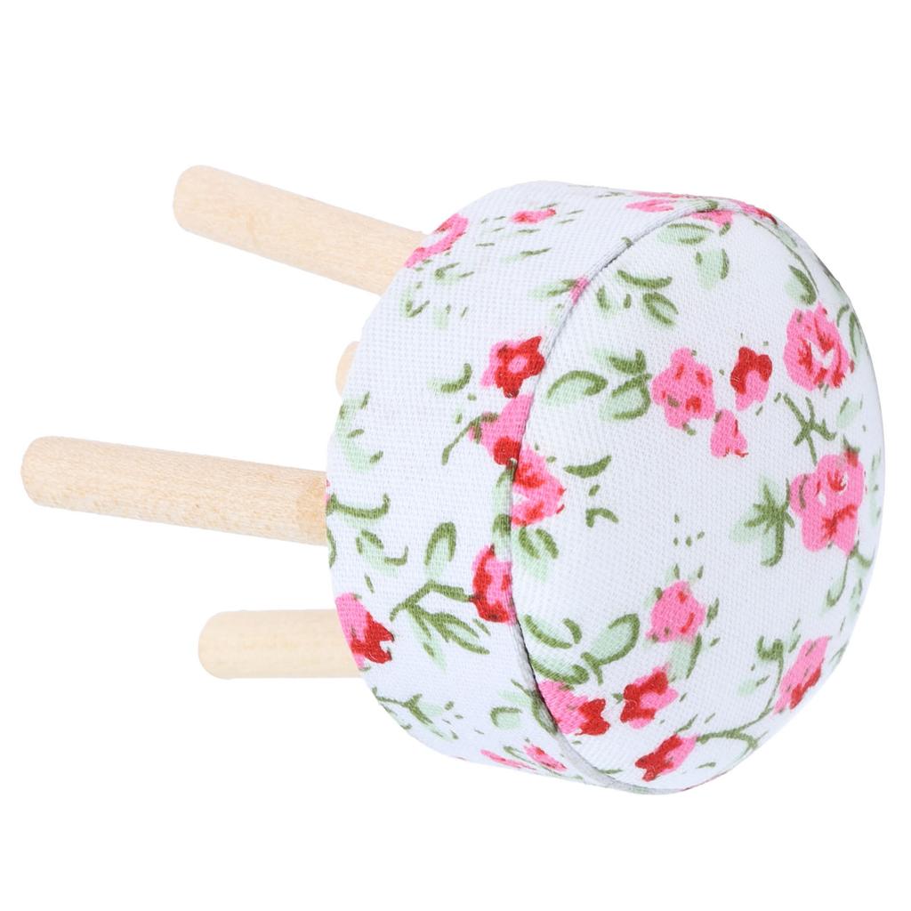 1:12 Dollhouse Wooden Bar Stool Miniature Simulated Furniture Decoration Accessories