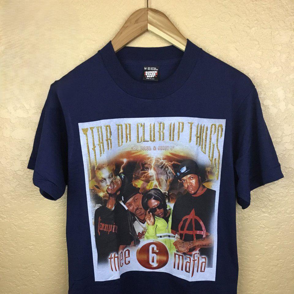 VINTAGE Three 6 Mafia TShirt  Tear Da Club Up Gift Tee Unisex PA6906 XXXXL