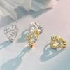 Light Luxury Unique Love Full Diamond Earrings S925 Sterling Silver Earrings, Sweet Girly Style Holiday Wear Versatile Ear Buckles 2026