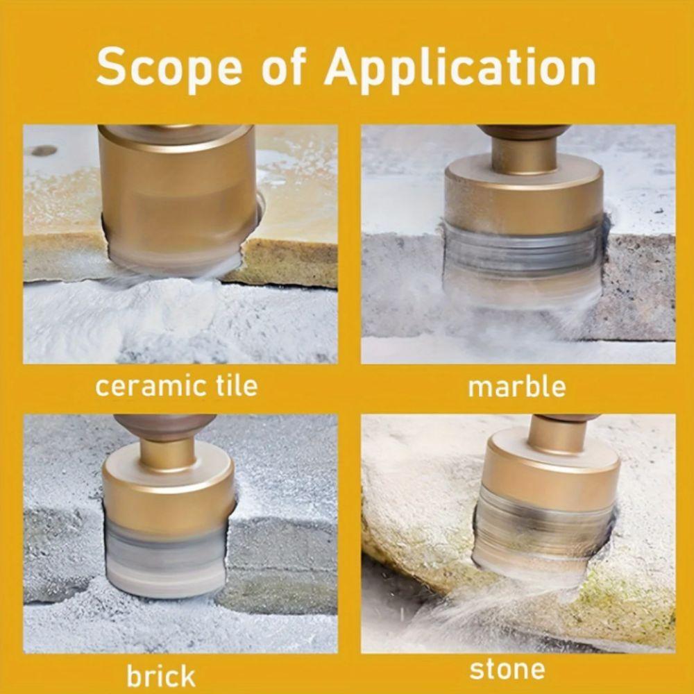 Vacuum Brazed Adamas Drill Bits 6-35mm Size 12pcs Set Core Drill Bit Gold Color Brazing Drill Bit Stone Tile Work