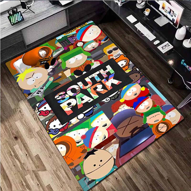South Park Characters Carpet Office Decorative Carpet For Living Room Bedroom Door Mat Floor Rug Computer Chair Area Rug Perfect Holiday Gift