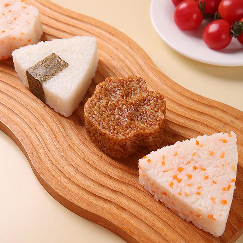 Onigiri Mould Japanese Bento Rice Mold Maker Kit Non Stick Rice Mould For Kid Lunch Kitchen Gadgets Portable Rice Ball Maker
