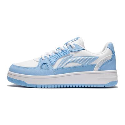 Cloud Anti-Kick Anti-Slip Shock Absorption Wear-Resistant Lightweight Rebound Low-Top Skate Shoes Kids Skate Shoes White Blue YKCS096-2