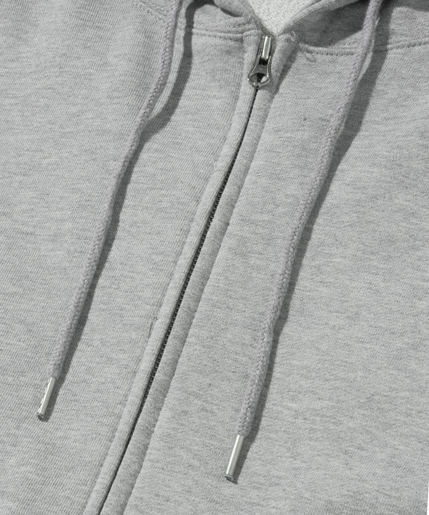 Pages Is Ii Basic Two-Way Zip-Up Hoodie Gray