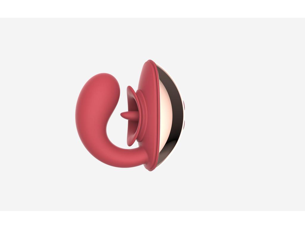 Moonlight Vibrating Clitoral Stimulator: Multi-Frequency Insertable Tongue Licking Sex Toy for Women's Self-Pleasure.