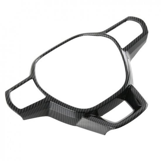 Carbon Fiber Car Steering Wheel Decor Cover Trim For Honda CR-V CRV 2023 2024