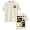 Rappare Milo J La Vida Era Mas Corta Album T-shirts Herr Dam Hip Hop T-shirt Bomull Casual Hög Kvalitet Mode Rundhalsad T-shirt Toppar