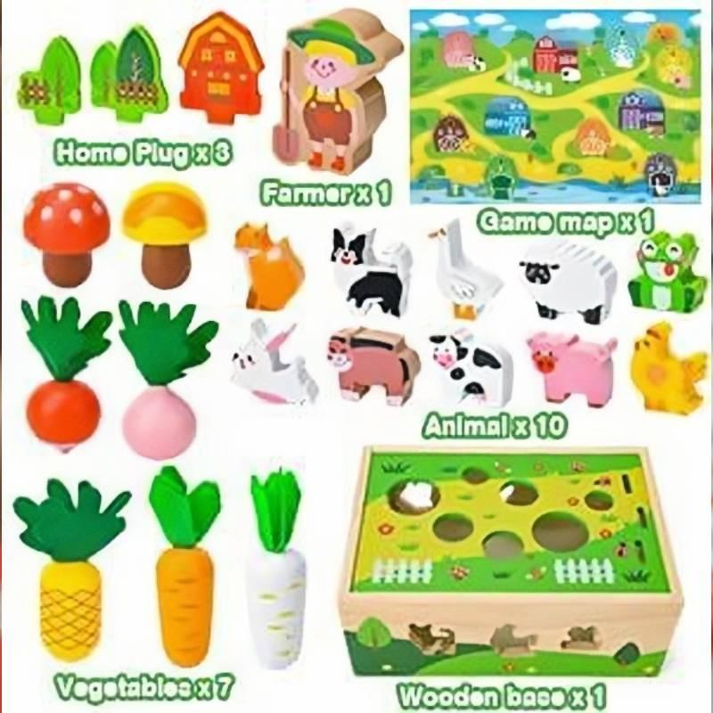 

Park Childrens Animal Multi Functional Intelligence Box Pulling Carrots Game Toy