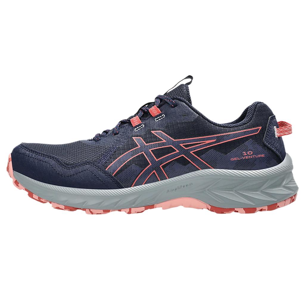 Asics Gel-Venture 10 Comfortable Fashionable Minimalist Versatile Low-Top Running Shoes Women sneaker Navy-Blue 1012B759-402