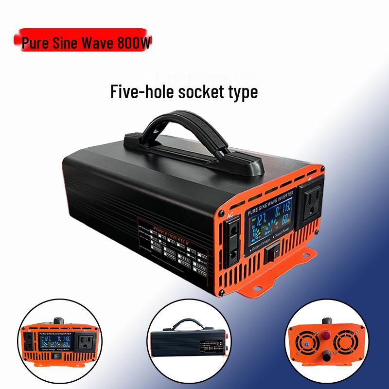 High-Power Pure Sine Wave Car Inverter: 12V/24V/48V/60V/72V to 220V Transformer