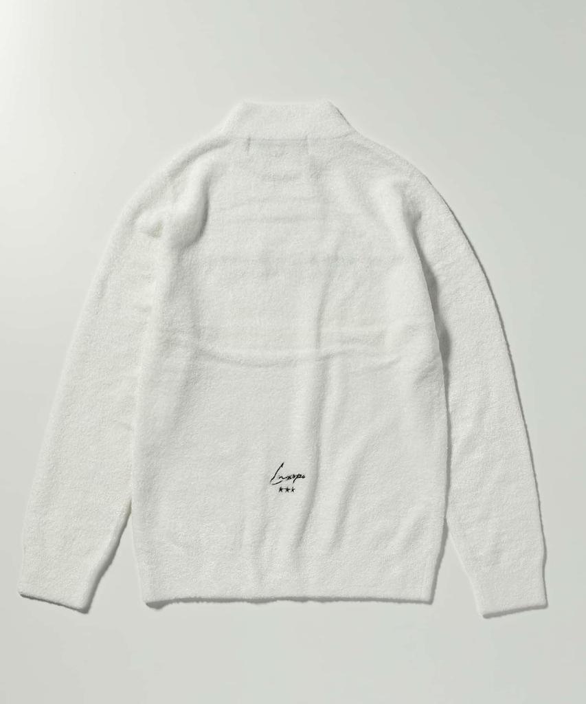 Luxe AKM Plus Golf Mock Neck Fluffy Knit