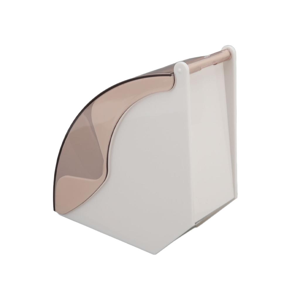 Coffee Filter Paper Storage Box Dustproof Plastic Filter Paper Rack Hand Brewed Coffee Filter Holder with Cover White