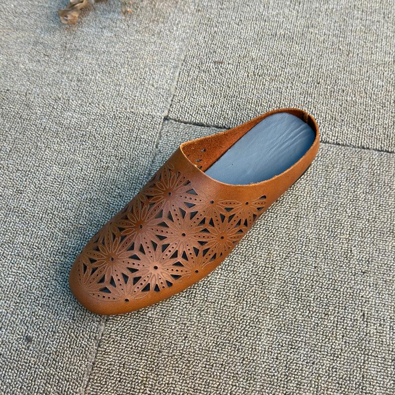 

Тапочки, коровья кожа, полые туфли, накладки на носки, полутапочки для лета 40