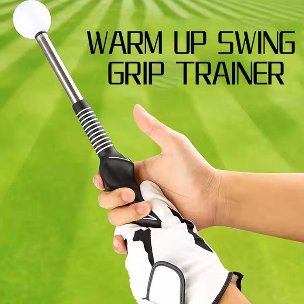 Retractable Golf Swing Training Aid Practice Stick,Indoor Outdoor Golf Assistant Practitioner, Golf Grip Trainer