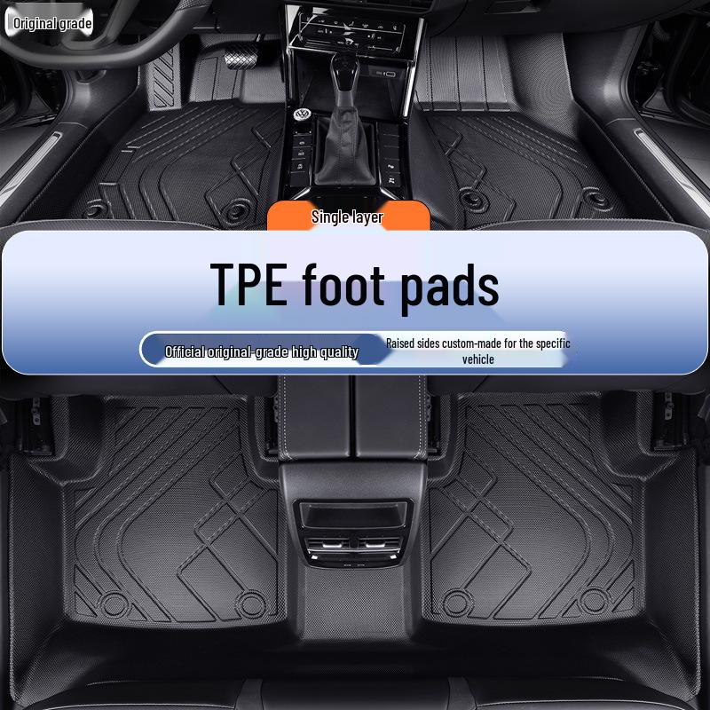 Custom TPE Car Floor Mats: Fully Enclosed, Wear-Resistant, Easy to Clean for 5-Seater Vehicles